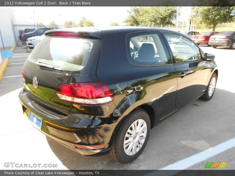 Black / Titan Black 2012 Volkswagen Golf 2 Door