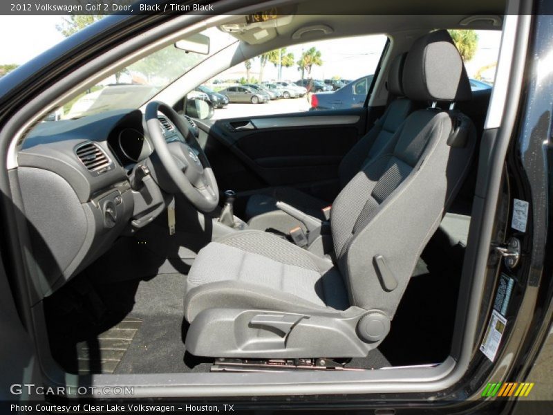 Black / Titan Black 2012 Volkswagen Golf 2 Door