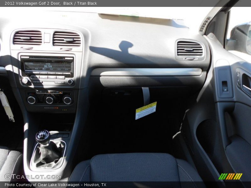 Black / Titan Black 2012 Volkswagen Golf 2 Door