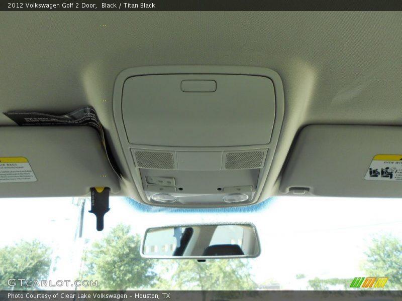Black / Titan Black 2012 Volkswagen Golf 2 Door