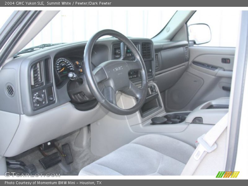 Summit White / Pewter/Dark Pewter 2004 GMC Yukon SLE