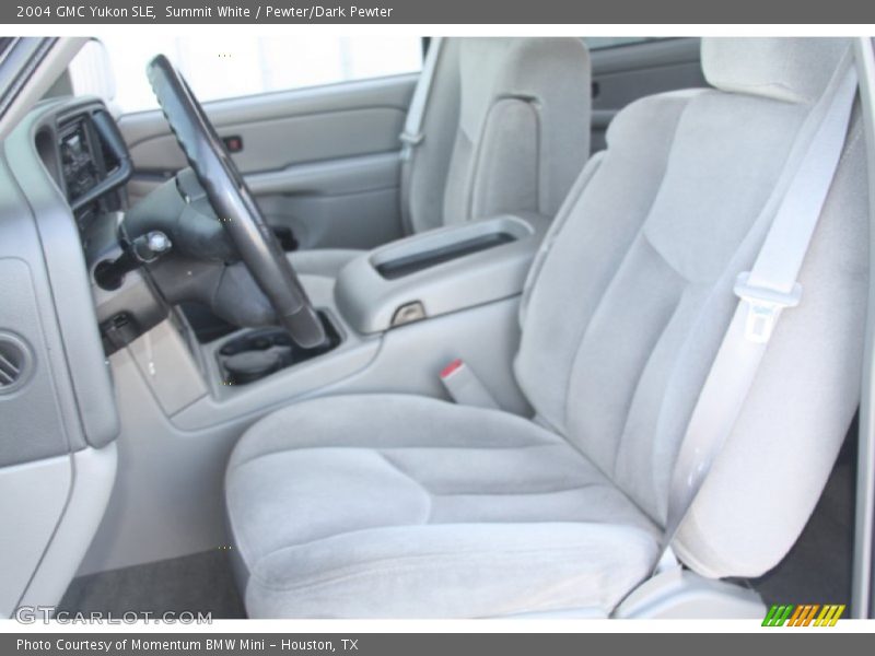 Summit White / Pewter/Dark Pewter 2004 GMC Yukon SLE
