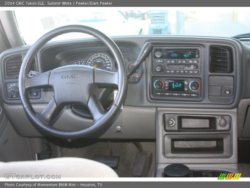Summit White / Pewter/Dark Pewter 2004 GMC Yukon SLE