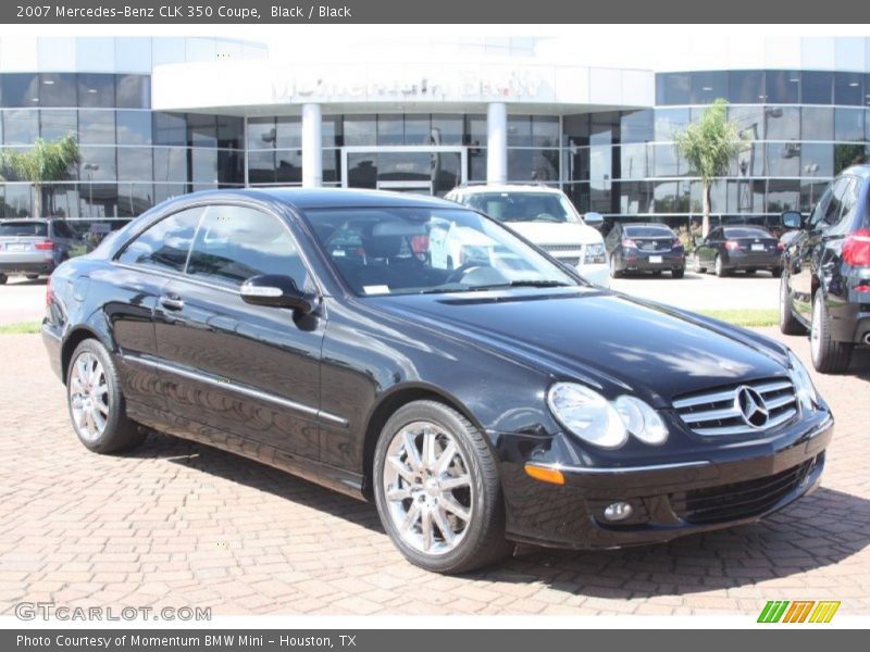 Black / Black 2007 Mercedes-Benz CLK 350 Coupe