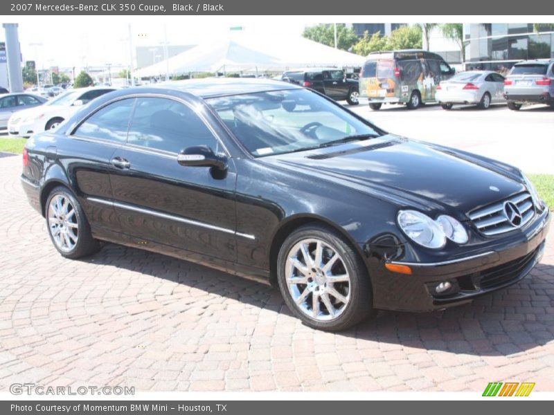 Black / Black 2007 Mercedes-Benz CLK 350 Coupe