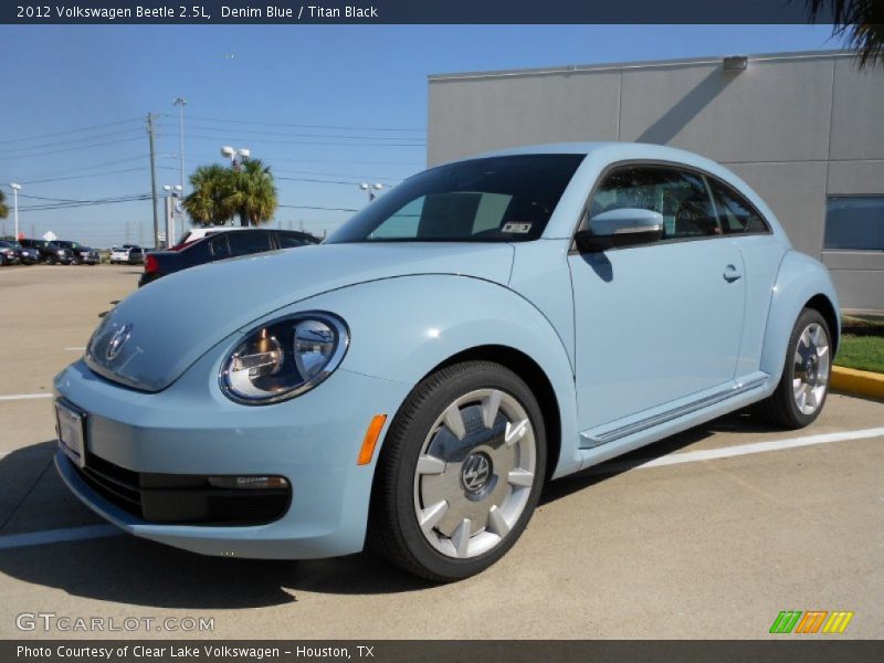 Denim Blue / Titan Black 2012 Volkswagen Beetle 2.5L