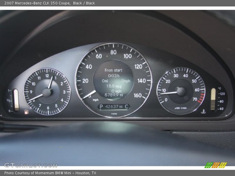 Black / Black 2007 Mercedes-Benz CLK 350 Coupe