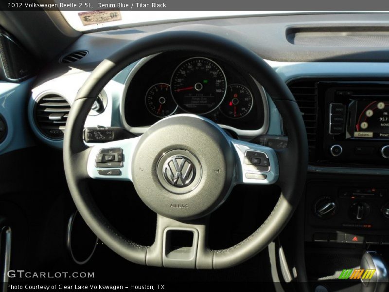 Denim Blue / Titan Black 2012 Volkswagen Beetle 2.5L