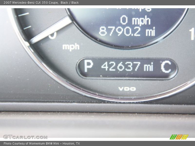 Black / Black 2007 Mercedes-Benz CLK 350 Coupe