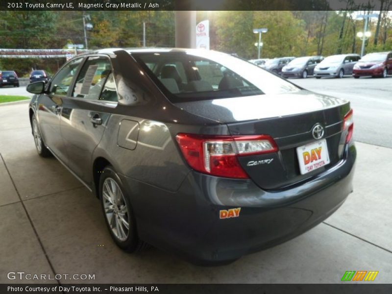 Magnetic Gray Metallic / Ash 2012 Toyota Camry LE