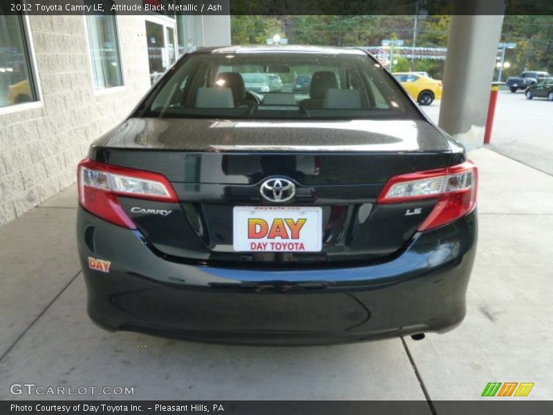 Attitude Black Metallic / Ash 2012 Toyota Camry LE