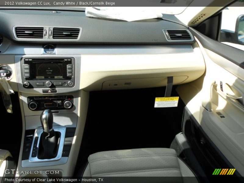 Candy White / Black/Cornsilk Beige 2012 Volkswagen CC Lux