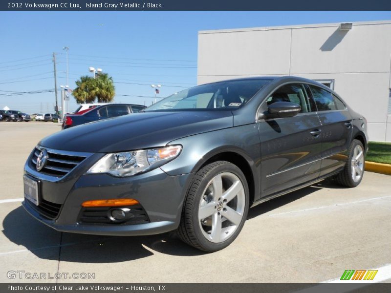 Island Gray Metallic / Black 2012 Volkswagen CC Lux