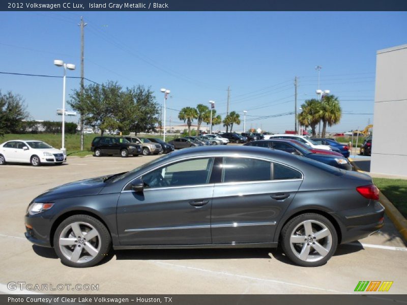 Island Gray Metallic / Black 2012 Volkswagen CC Lux