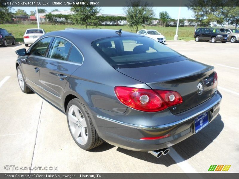 Island Gray Metallic / Black 2012 Volkswagen CC Lux