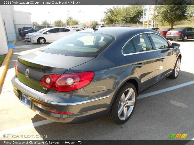 Island Gray Metallic / Black 2012 Volkswagen CC Lux