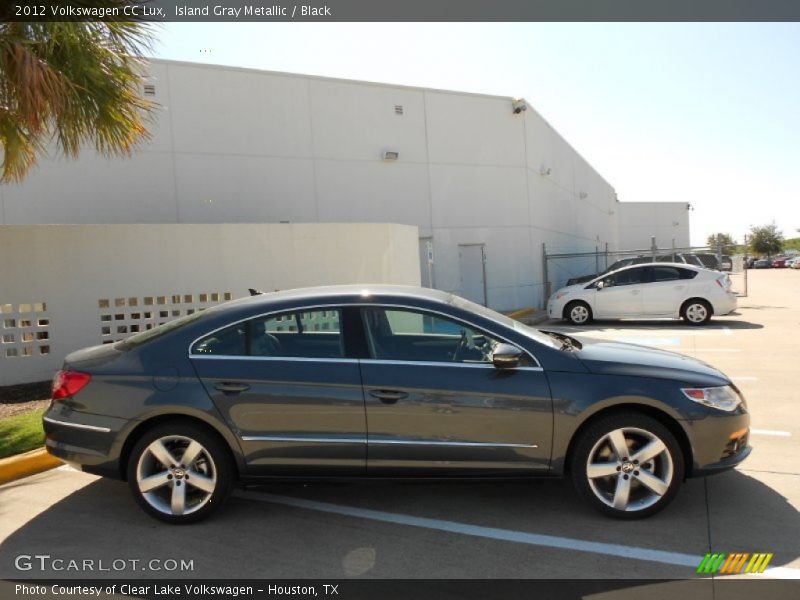 Island Gray Metallic / Black 2012 Volkswagen CC Lux