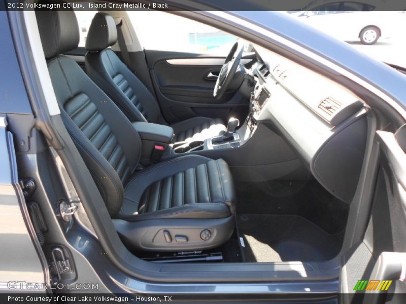 Island Gray Metallic / Black 2012 Volkswagen CC Lux