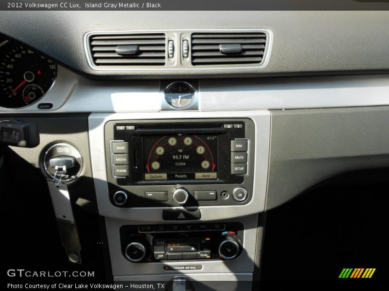 Island Gray Metallic / Black 2012 Volkswagen CC Lux