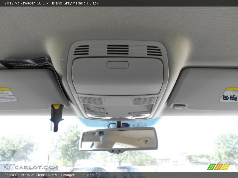 Island Gray Metallic / Black 2012 Volkswagen CC Lux