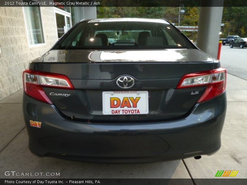 Magnetic Gray Metallic / Ash 2012 Toyota Camry LE