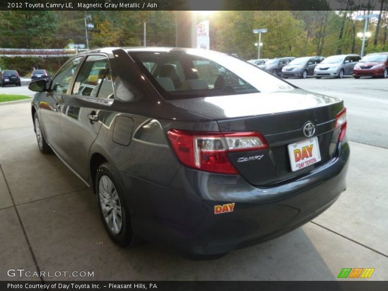 Magnetic Gray Metallic / Ash 2012 Toyota Camry LE