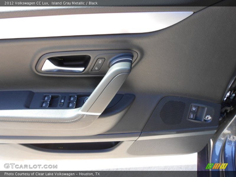 Island Gray Metallic / Black 2012 Volkswagen CC Lux