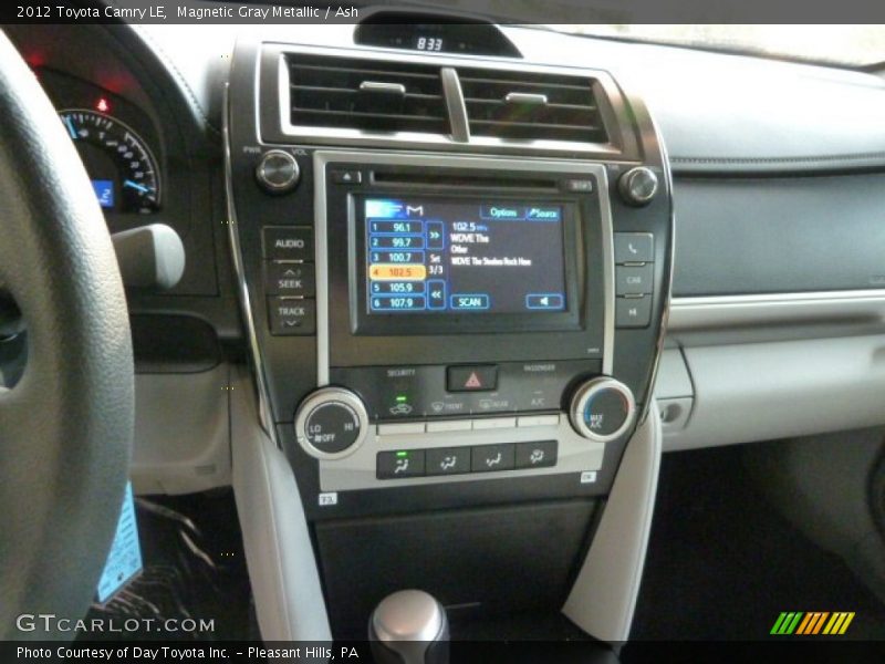 Magnetic Gray Metallic / Ash 2012 Toyota Camry LE