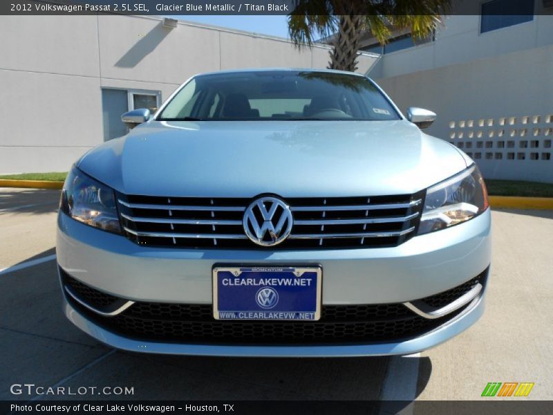 Glacier Blue Metallic / Titan Black 2012 Volkswagen Passat 2.5L SEL