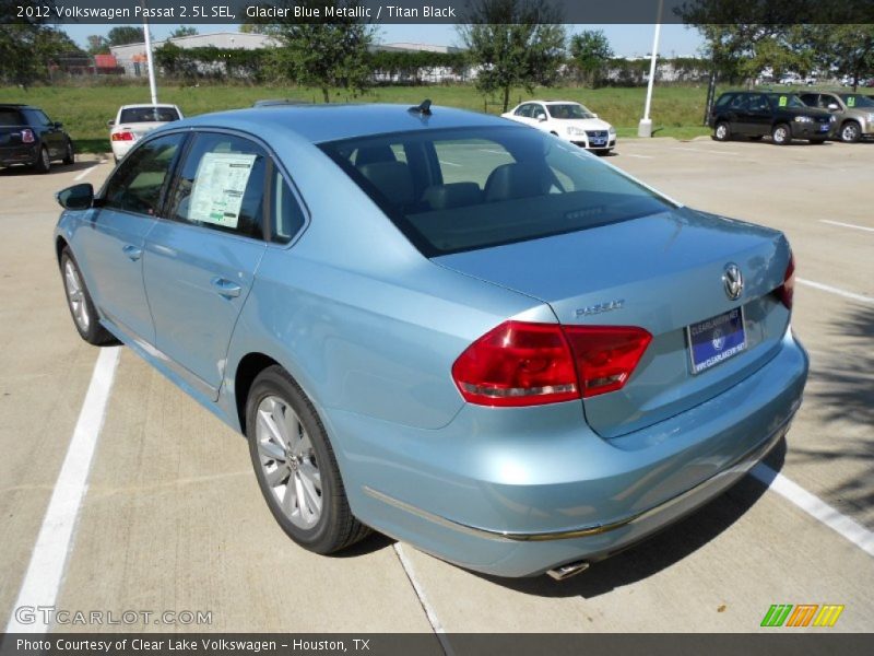 Glacier Blue Metallic / Titan Black 2012 Volkswagen Passat 2.5L SEL