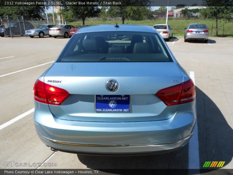 Glacier Blue Metallic / Titan Black 2012 Volkswagen Passat 2.5L SEL