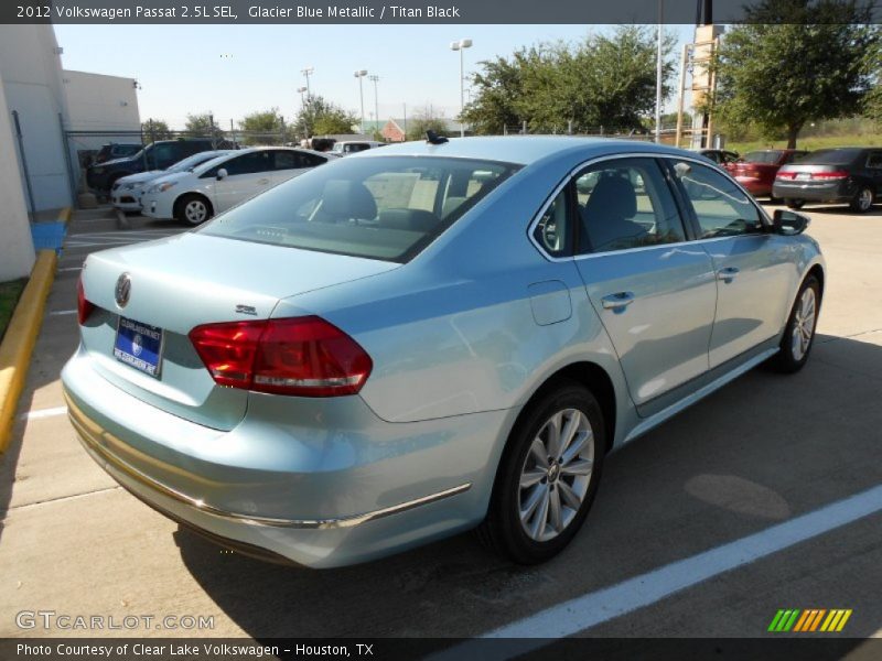 Glacier Blue Metallic / Titan Black 2012 Volkswagen Passat 2.5L SEL