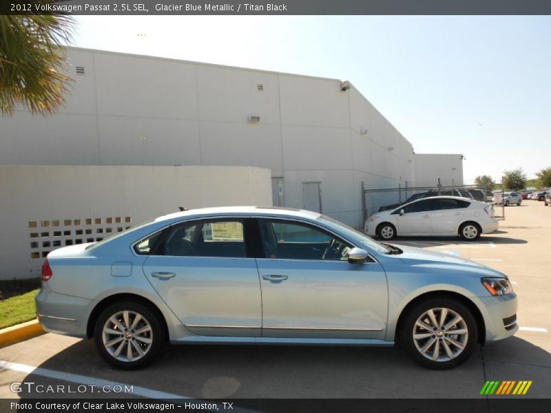Glacier Blue Metallic / Titan Black 2012 Volkswagen Passat 2.5L SEL