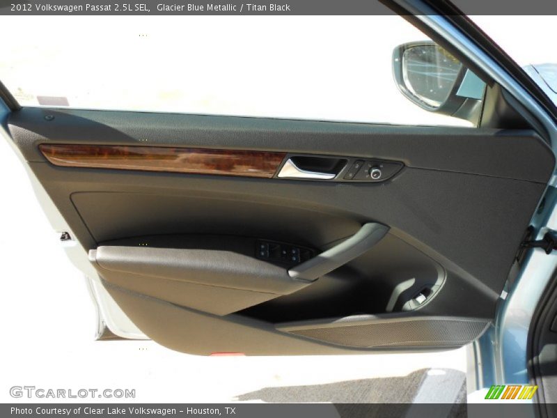 Glacier Blue Metallic / Titan Black 2012 Volkswagen Passat 2.5L SEL