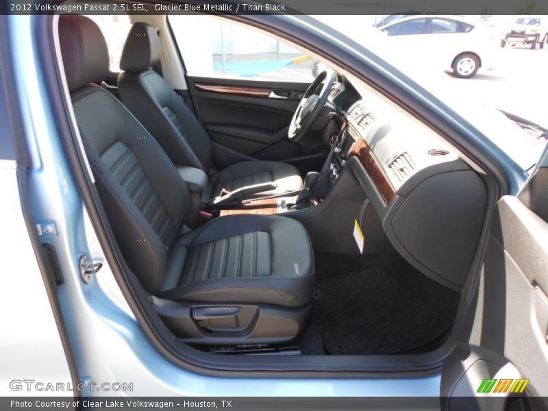Glacier Blue Metallic / Titan Black 2012 Volkswagen Passat 2.5L SEL