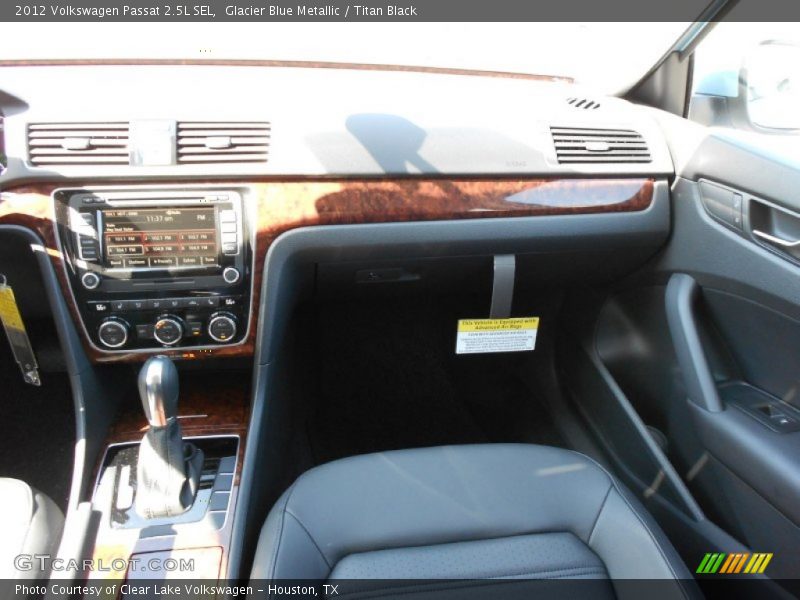 Glacier Blue Metallic / Titan Black 2012 Volkswagen Passat 2.5L SEL