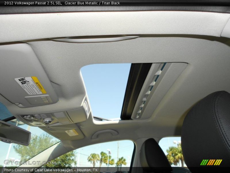Glacier Blue Metallic / Titan Black 2012 Volkswagen Passat 2.5L SEL