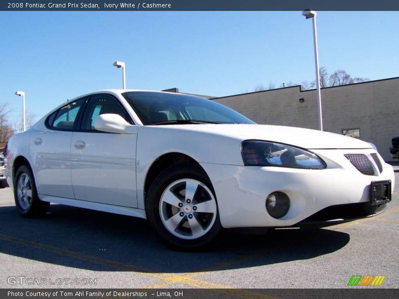 Ivory White / Cashmere 2008 Pontiac Grand Prix Sedan