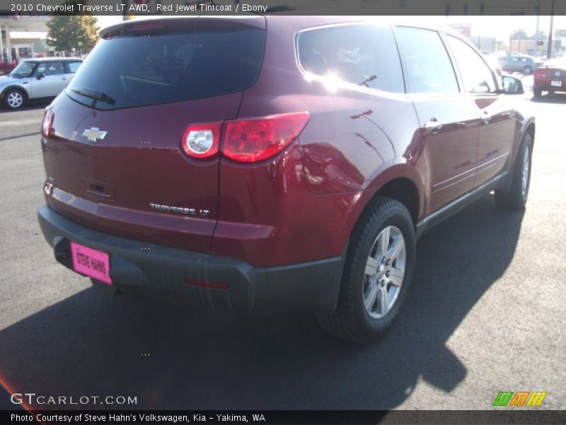 Red Jewel Tintcoat / Ebony 2010 Chevrolet Traverse LT AWD