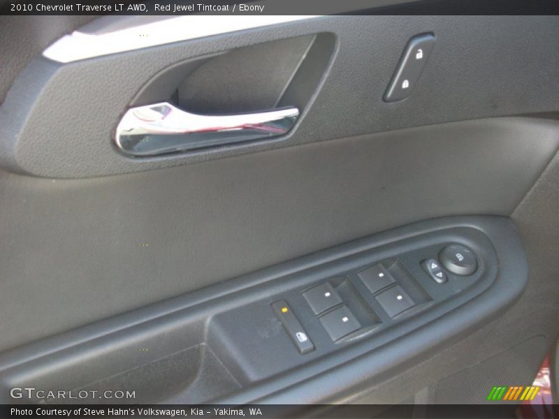 Red Jewel Tintcoat / Ebony 2010 Chevrolet Traverse LT AWD