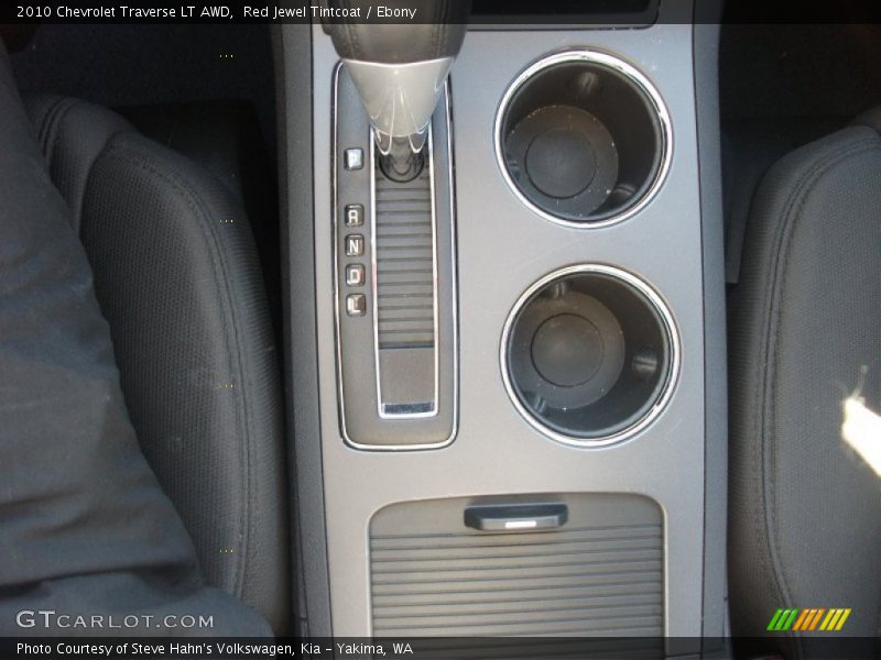 Red Jewel Tintcoat / Ebony 2010 Chevrolet Traverse LT AWD
