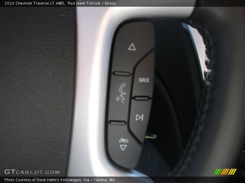 Red Jewel Tintcoat / Ebony 2010 Chevrolet Traverse LT AWD