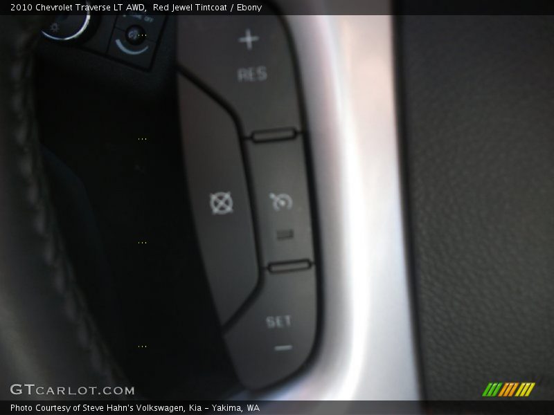 Red Jewel Tintcoat / Ebony 2010 Chevrolet Traverse LT AWD