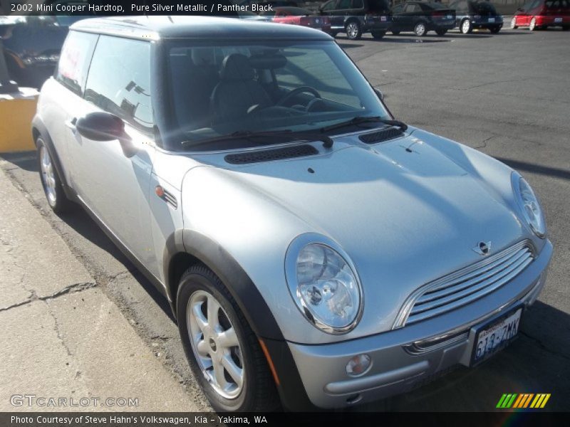 Pure Silver Metallic / Panther Black 2002 Mini Cooper Hardtop