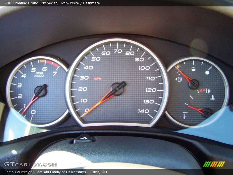 Ivory White / Cashmere 2008 Pontiac Grand Prix Sedan