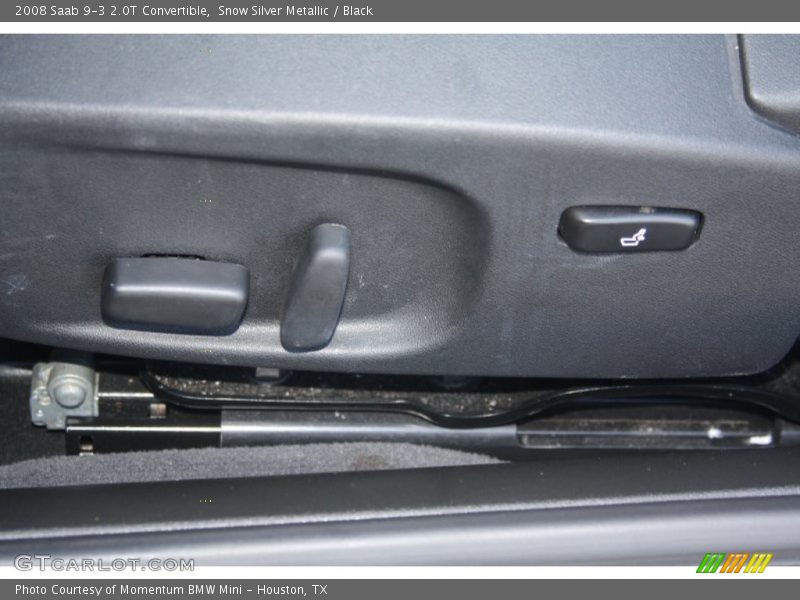Snow Silver Metallic / Black 2008 Saab 9-3 2.0T Convertible