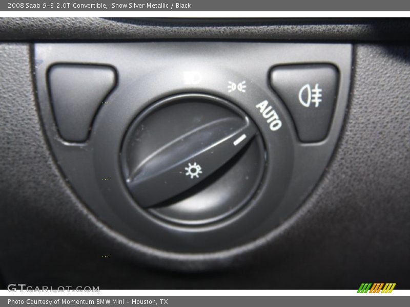 Snow Silver Metallic / Black 2008 Saab 9-3 2.0T Convertible