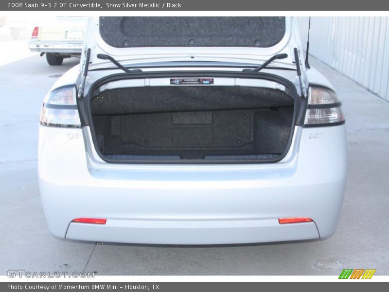Snow Silver Metallic / Black 2008 Saab 9-3 2.0T Convertible