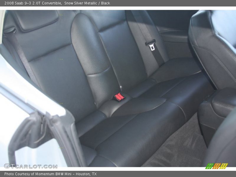 Snow Silver Metallic / Black 2008 Saab 9-3 2.0T Convertible