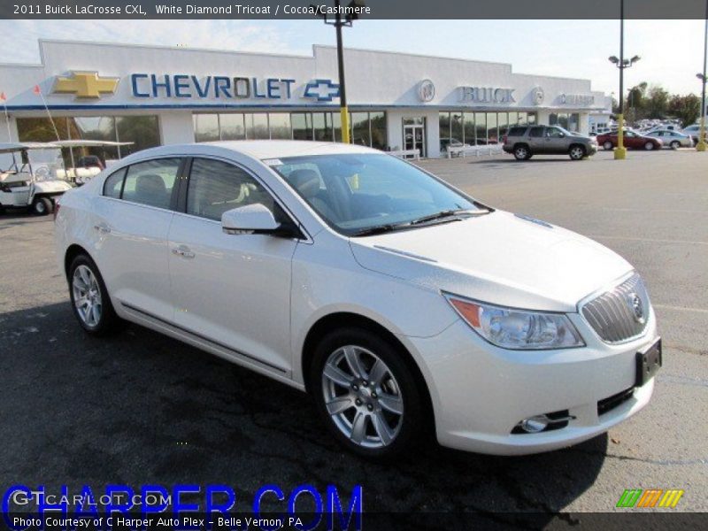 White Diamond Tricoat / Cocoa/Cashmere 2011 Buick LaCrosse CXL